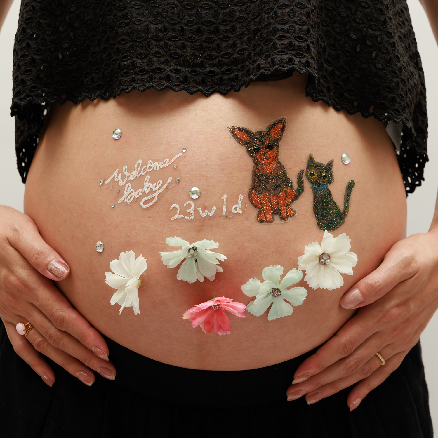 マタニティフォト ボディジュエリー⑤ - 画像 (4)